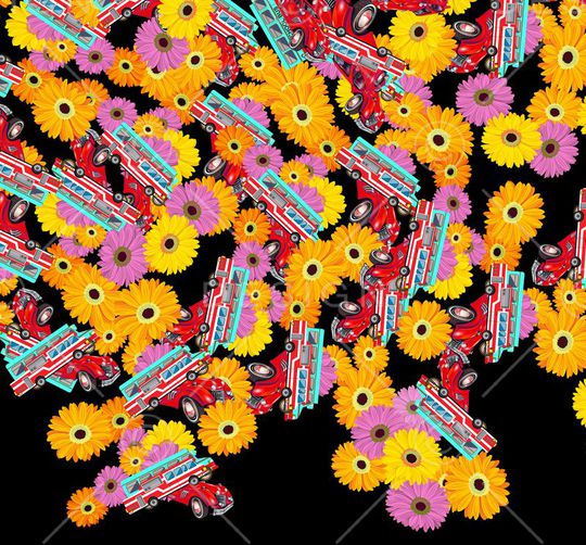 菊花印花华亿平台图片