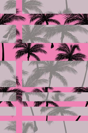 棕榈叶印花华亿平台图片