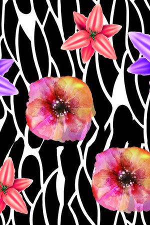 莫妮卡-女装华亿平台印花华亿平台图片