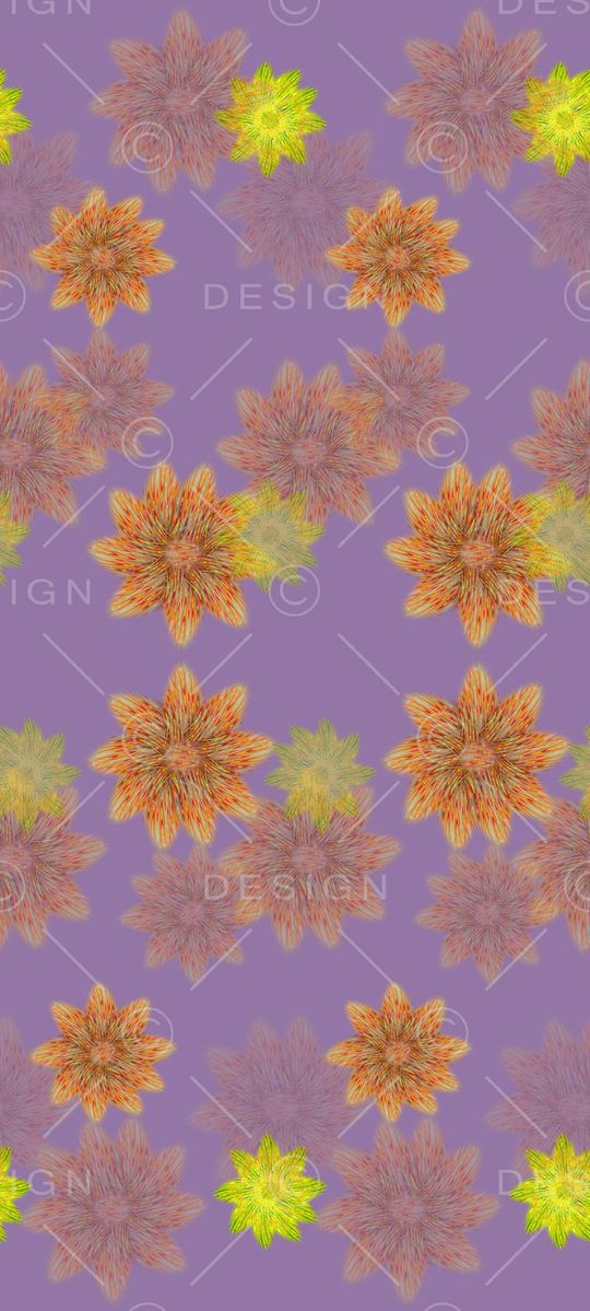 创意花卉印花华亿平台图片