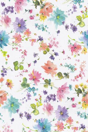 手绘花印花华亿平台图片