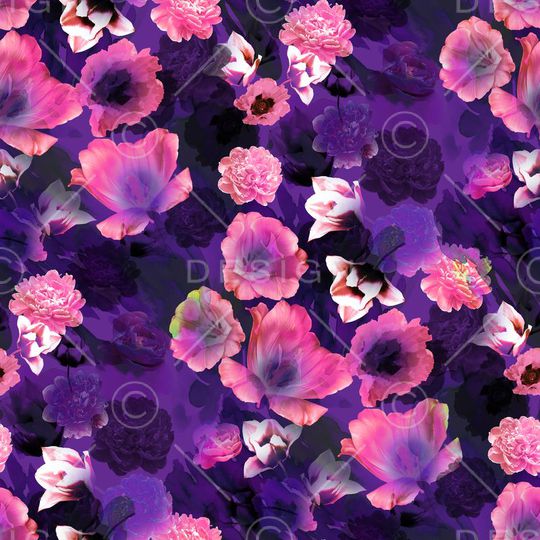 花朵印花华亿平台图片