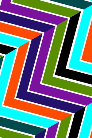 不规则几何印花华亿平台图片