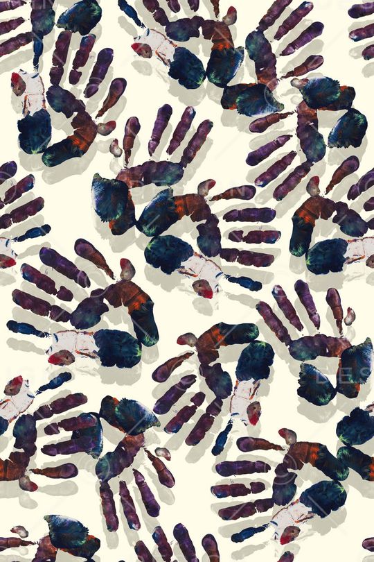 抽象印花华亿平台图片