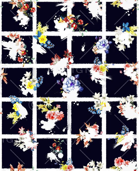 小碎花印花华亿平台图片