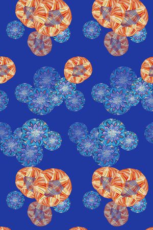 风格花卉印花华亿平台图片