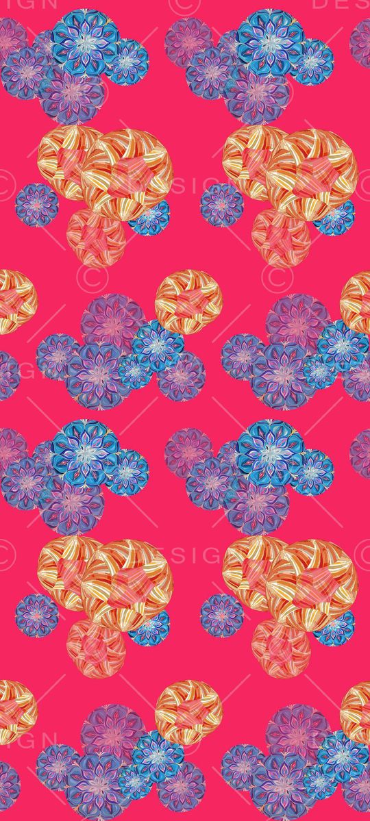 风格花卉印花华亿平台图片