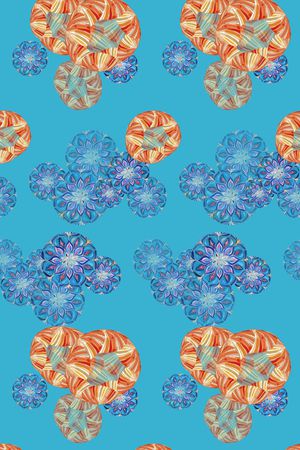 风格花卉印花华亿平台图片