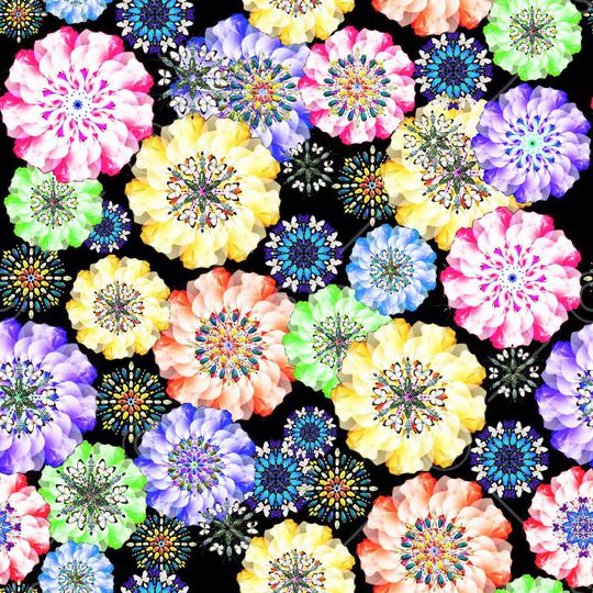 昆虫花卉印花华亿平台图片