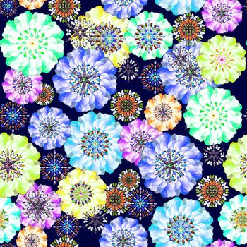 654145-昆虫花卉蓝