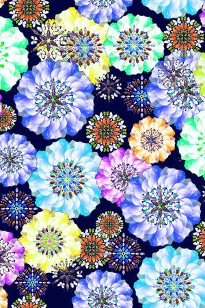 昆虫花卉印花华亿平台图片