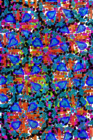 多彩、民族花纹、几何印花华亿平台图片