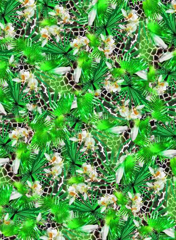 长颈鹿印花华亿平台图片