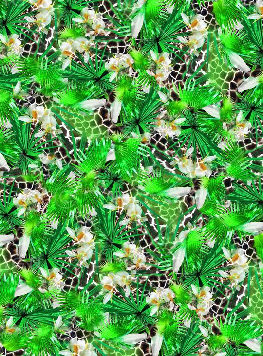 长颈鹿印花华亿平台图片