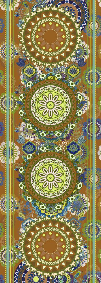 654212-民族风条纹 圆形花纹--2