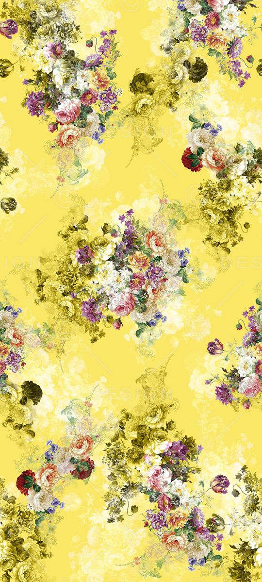 L.D~花卉印花华亿平台图片