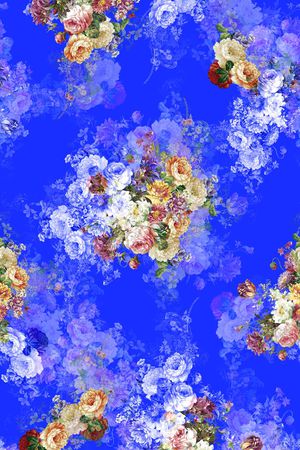 L.D~花卉印花华亿平台图片