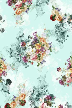 L.D~花卉印花华亿平台图片