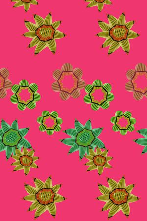 创意花卉印花华亿平台图片