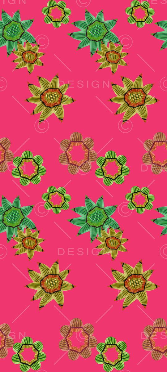 创意花卉印花华亿平台图片