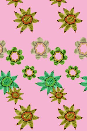 创意花卉印花华亿平台图片