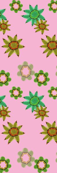 创意花卉印花华亿平台图片