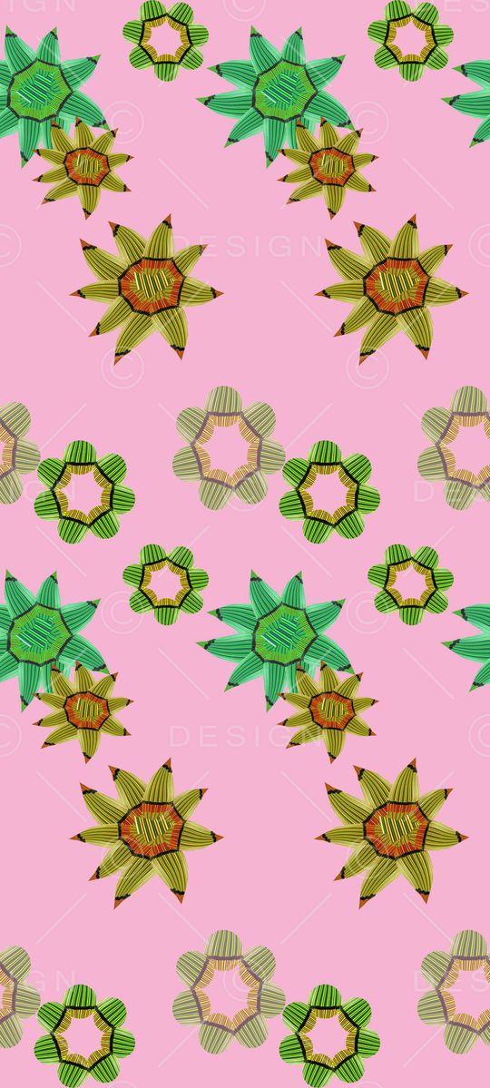 创意花卉印花华亿平台图片