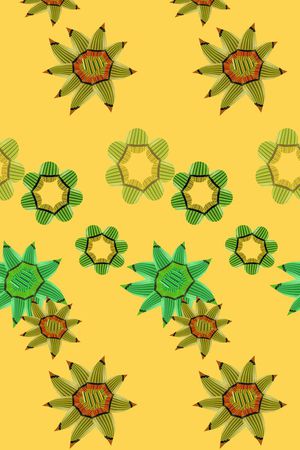 创意花卉印花华亿平台图片