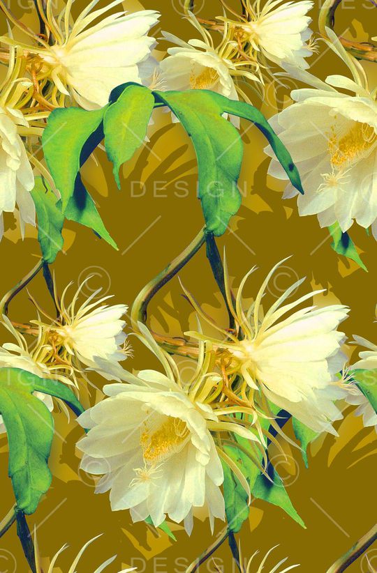 时尚抽象手绘3D花卉数码印花印花华亿平台图片