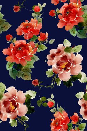 水墨印花华亿平台图片