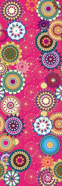 圆形花纹印花华亿平台图片