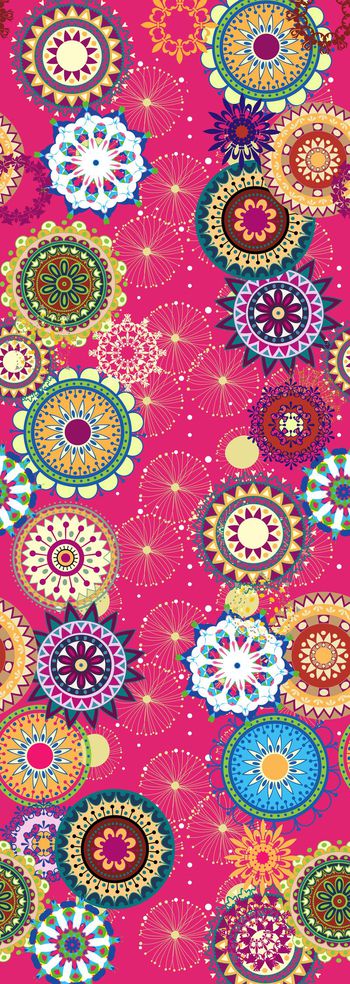 654371-矢量花纹 波点圆形花纹--2　