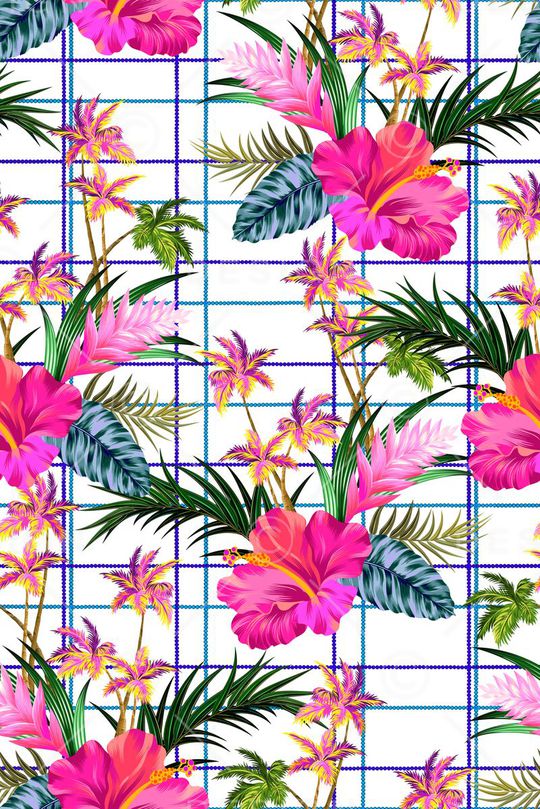 格子印花华亿平台图片