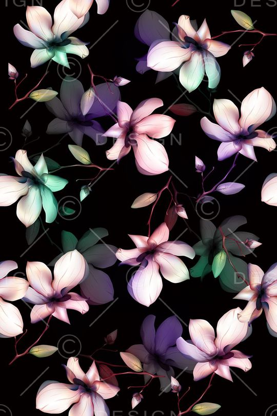 旗袍花印花华亿平台图片