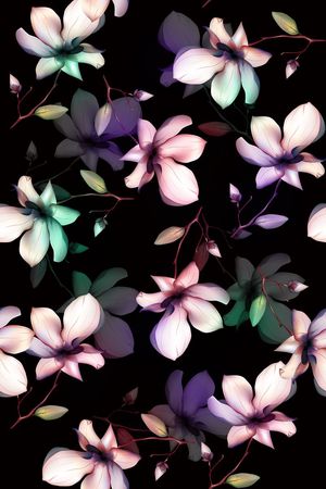 旗袍花印花华亿平台图片