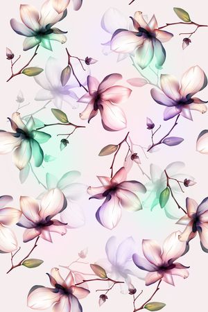 旗袍花印花华亿平台图片