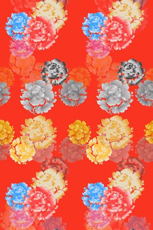 丝巾围巾秀场印花华亿平台图片