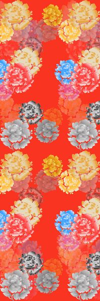 丝巾围巾秀场印花华亿平台图片