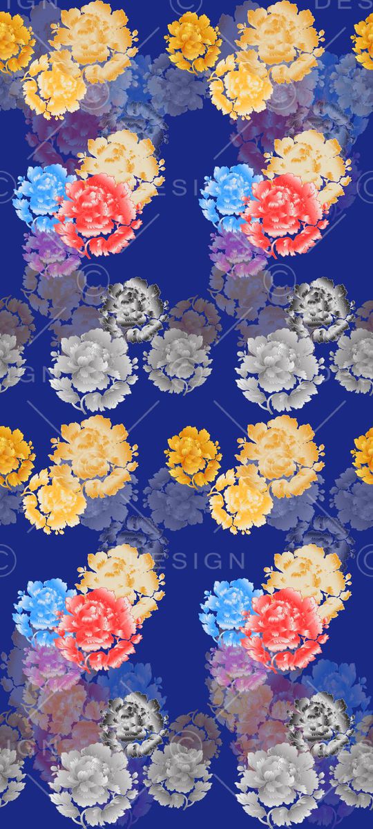 丝巾围巾秀场印花华亿平台图片