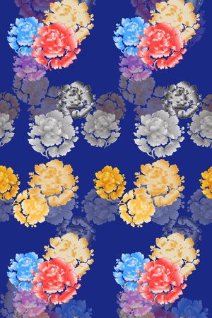 丝巾围巾秀场印花华亿平台图片