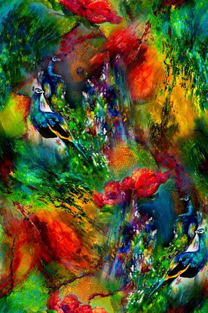 抽象印花华亿平台图片