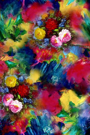 抽象印花华亿平台图片