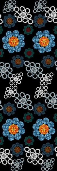 创意花卉印花华亿平台图片