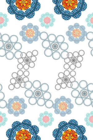创意花卉印花华亿平台图片