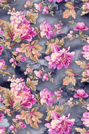 牡丹印花华亿平台图片