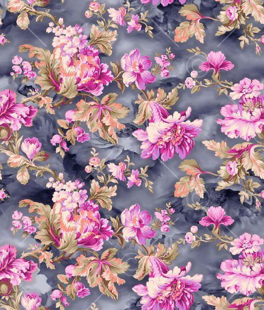 牡丹印花华亿平台图片