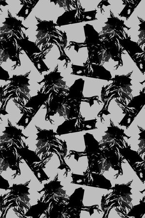 抽象印花华亿平台图片