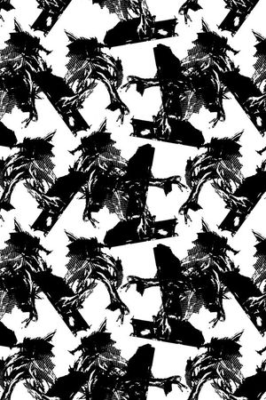 抽象印花华亿平台图片