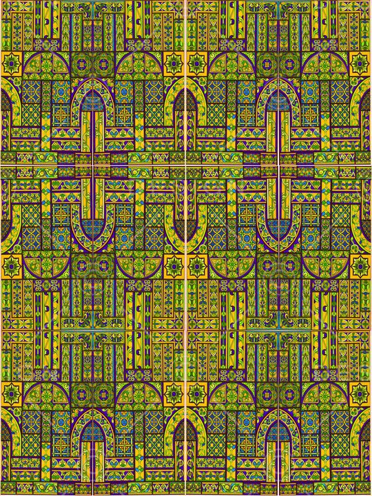 多彩、几何印花华亿平台图片