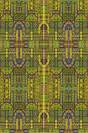 多彩、几何印花华亿平台图片